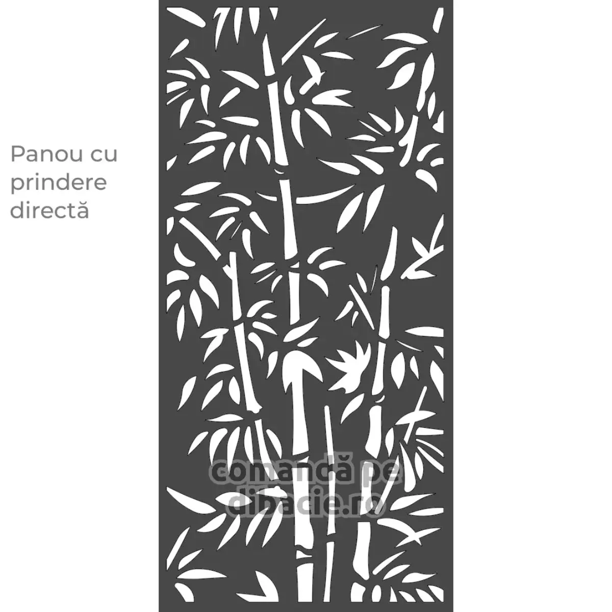 Panou poarta si gard metalic - Padure de bambus