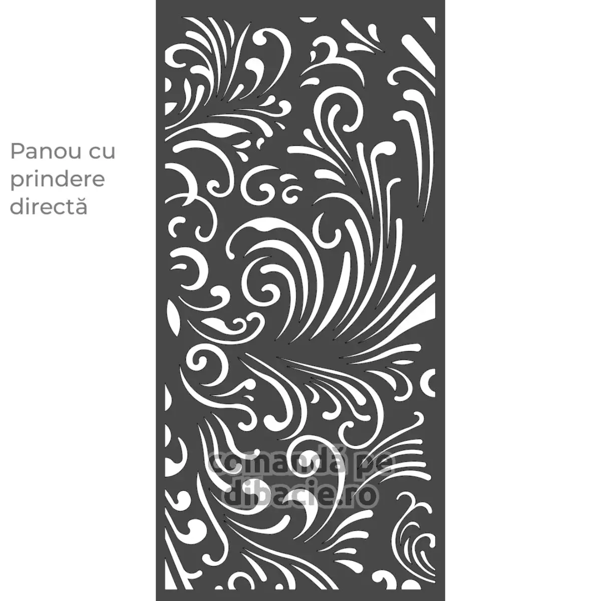 Panou poarta si gard metalic - Planta de vis