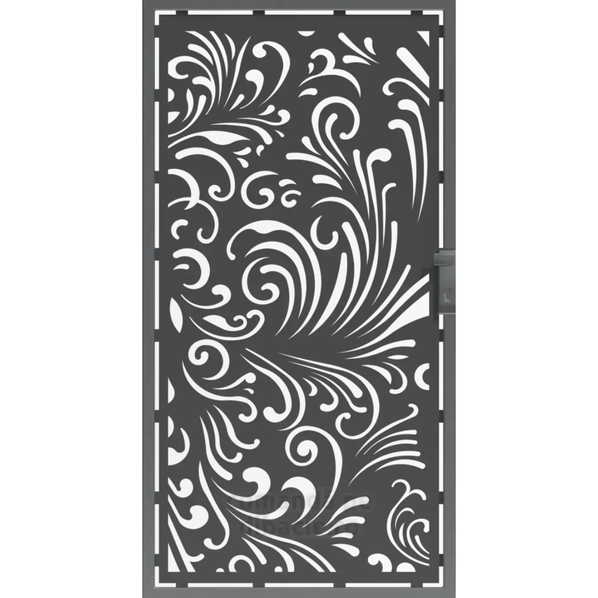 Panou poarta si gard metalic - Planta de vis