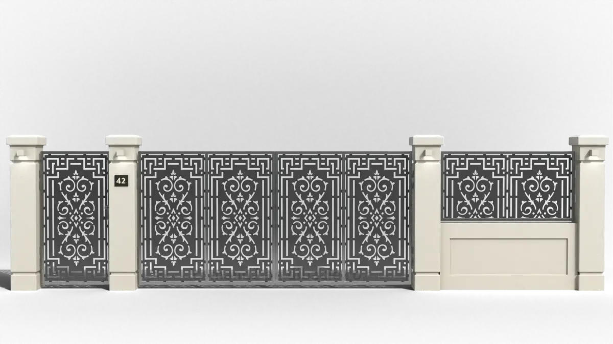 Panou poarta si gard metalic - Madrid