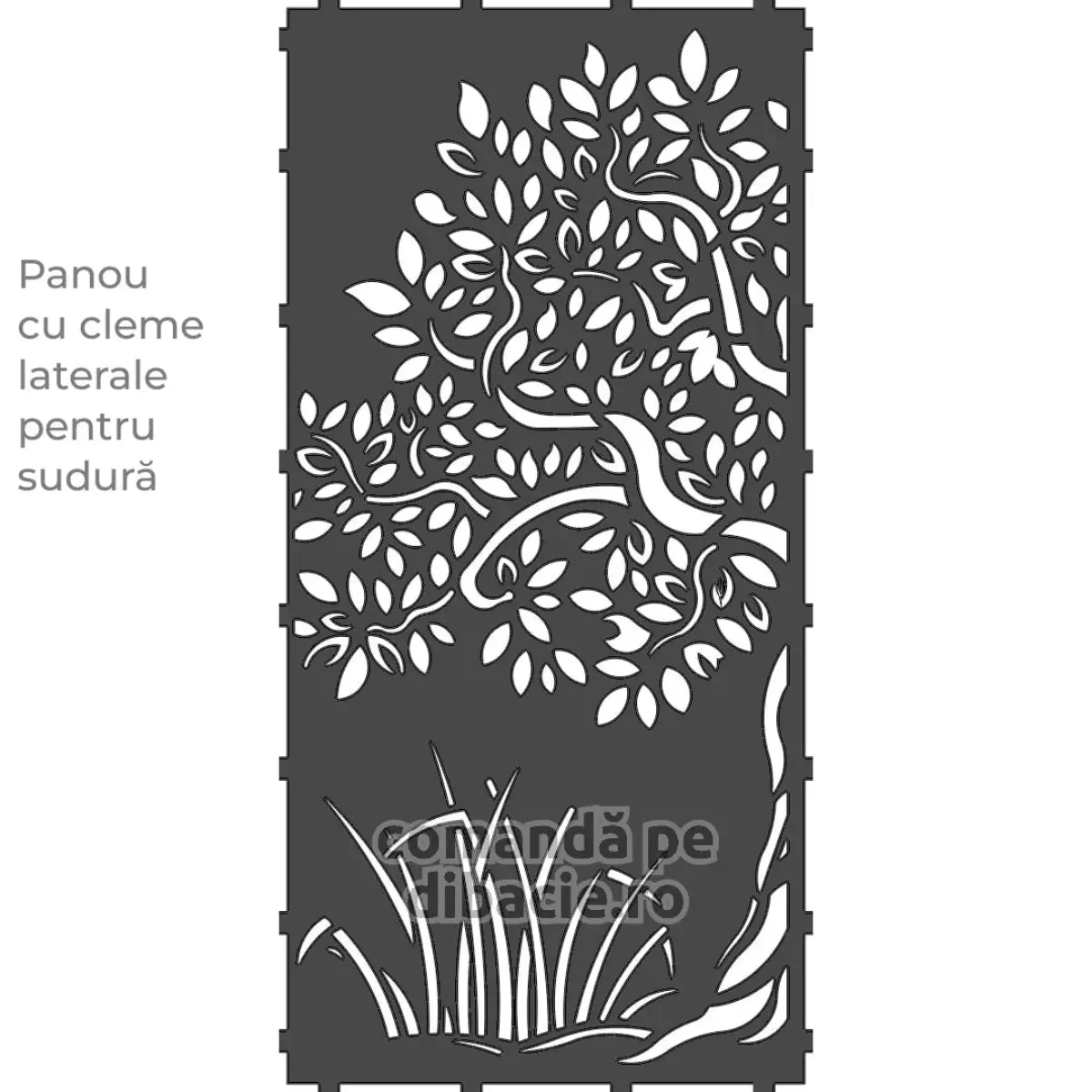 Panou poarta si gard metalic - Copacul vietii