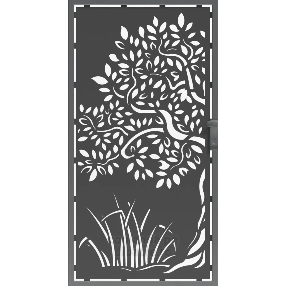 Panou poarta si gard metalic - Copacul vietii