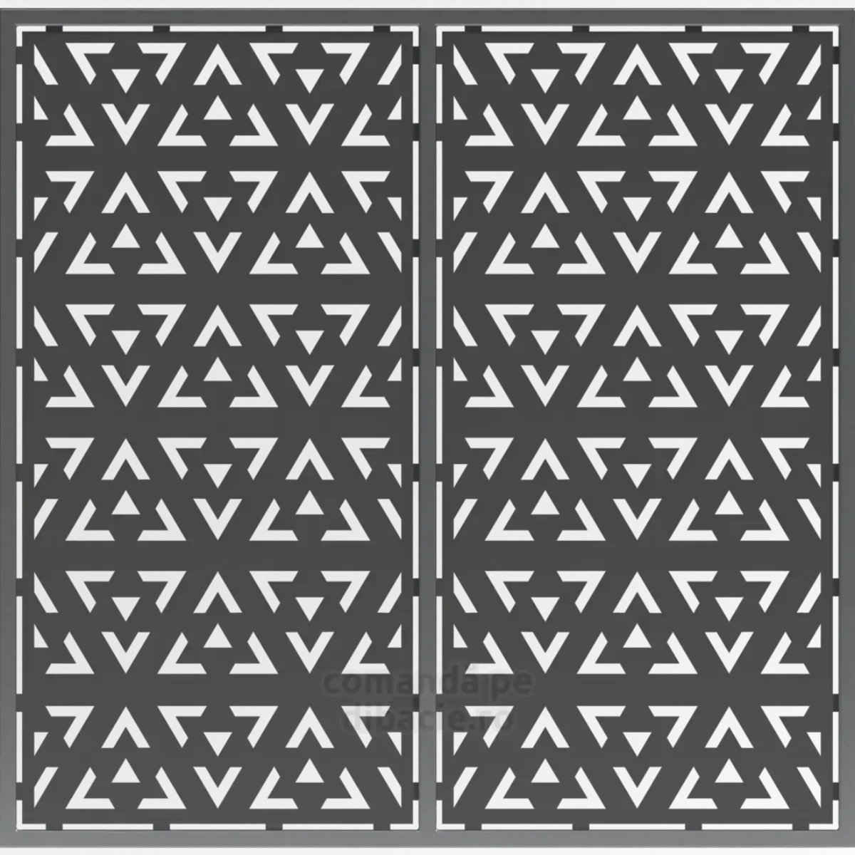 Panou poarta si gard metalic - Triunghiuri