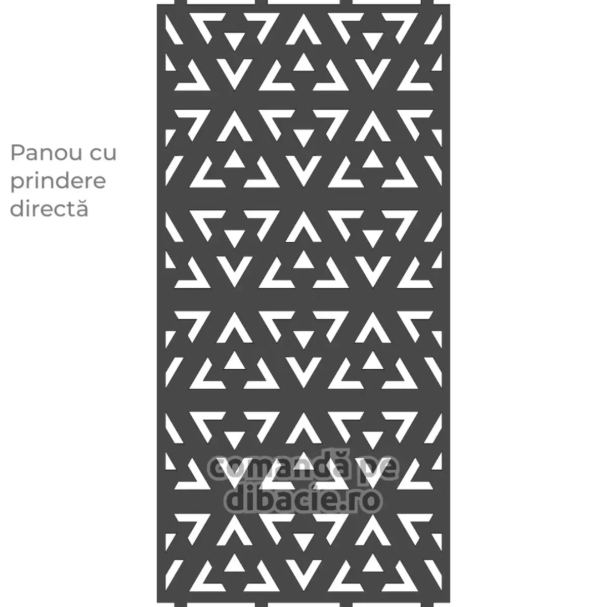 Panou poarta si gard metalic - Triunghiuri