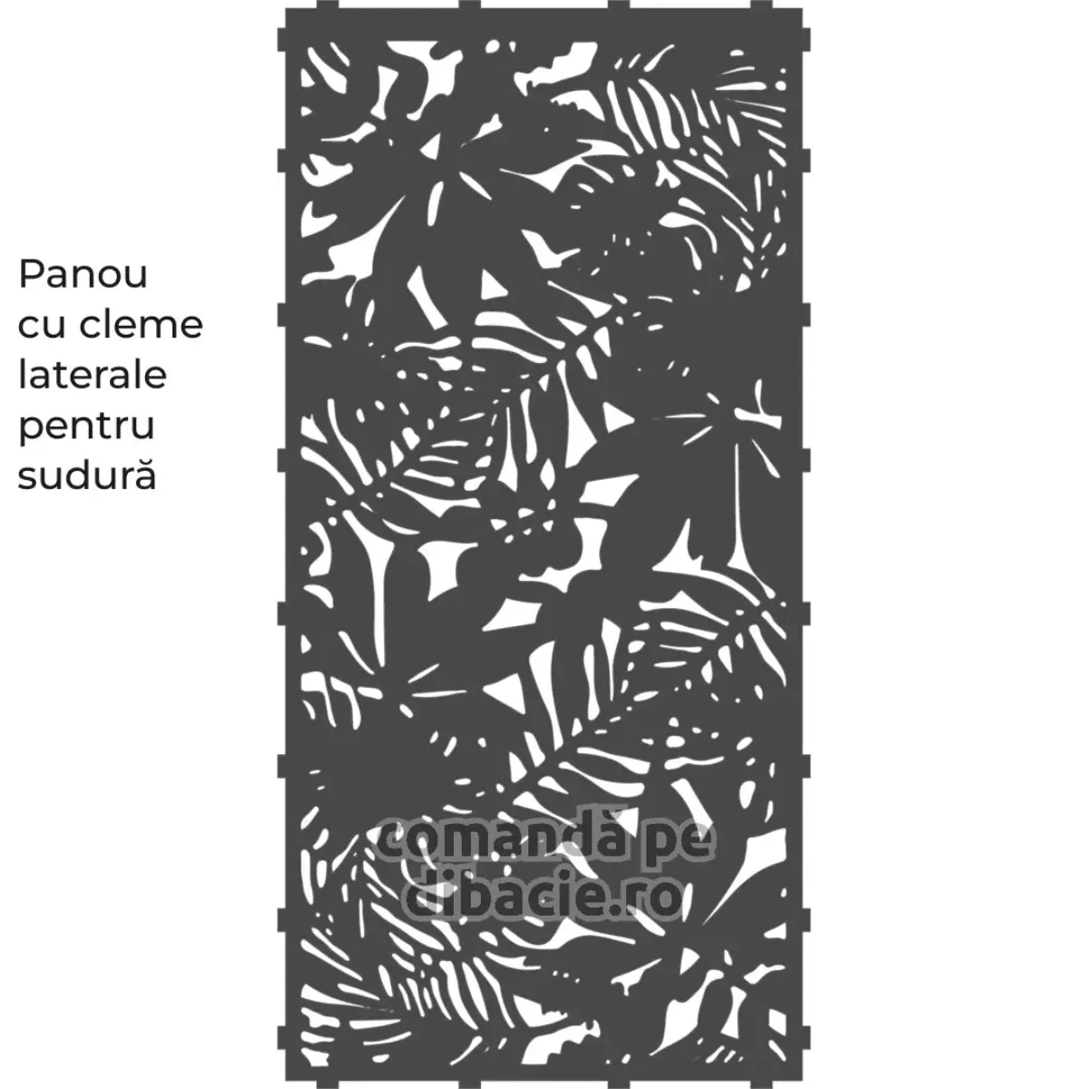 Panou poarta si gard metalic - Gradina botanica