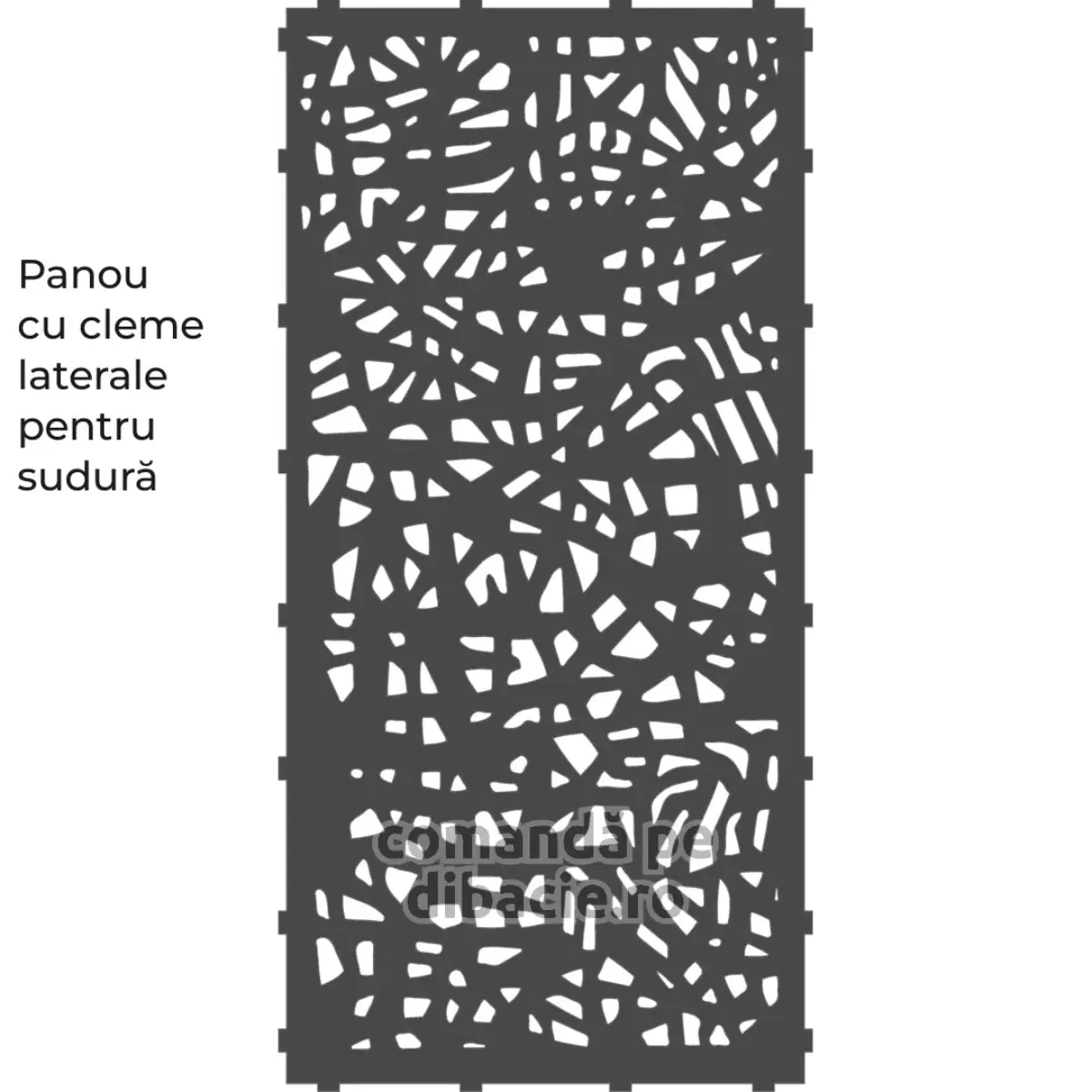 Panou poarta si gard metalic - Bambus