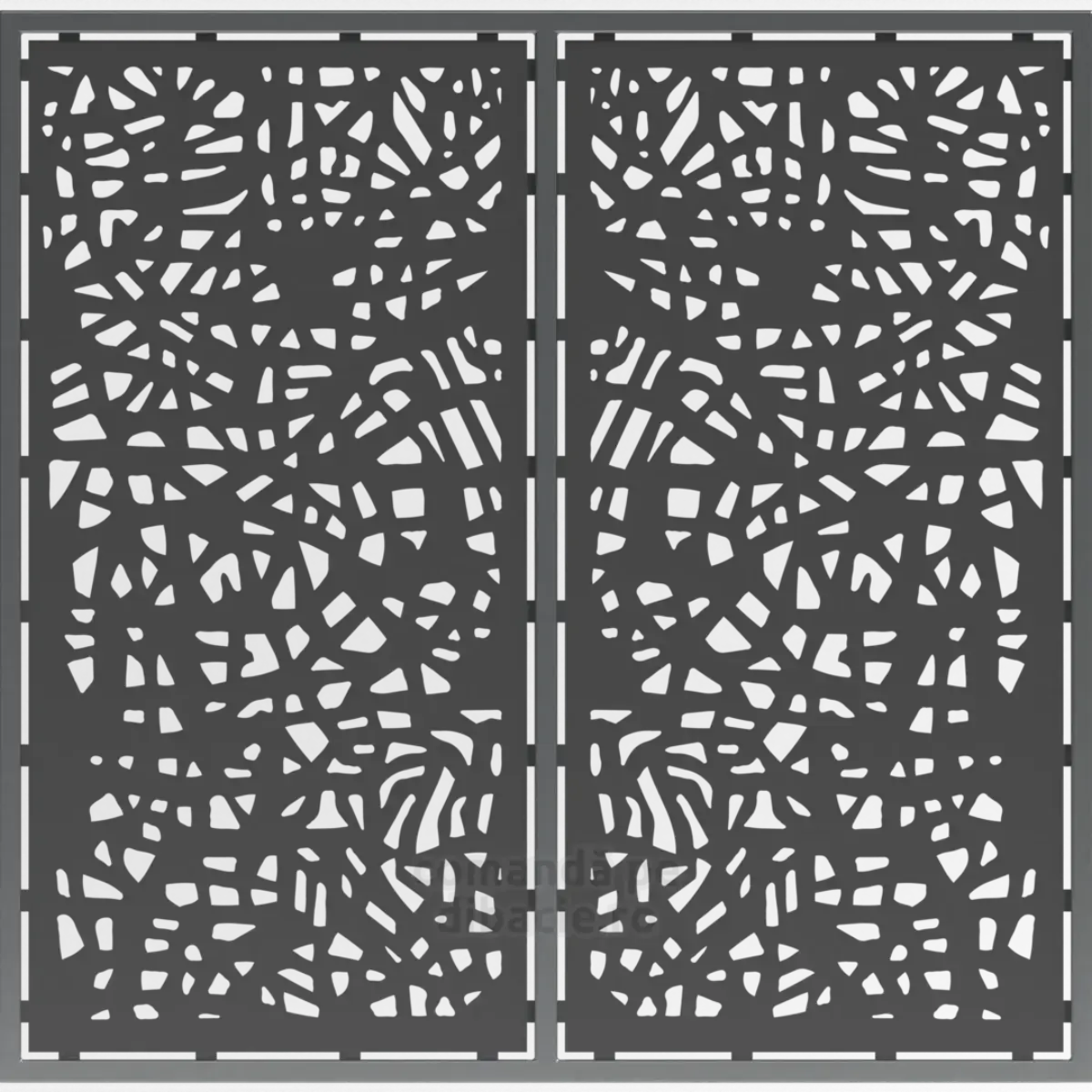 Panou poarta si gard metalic - Bambus