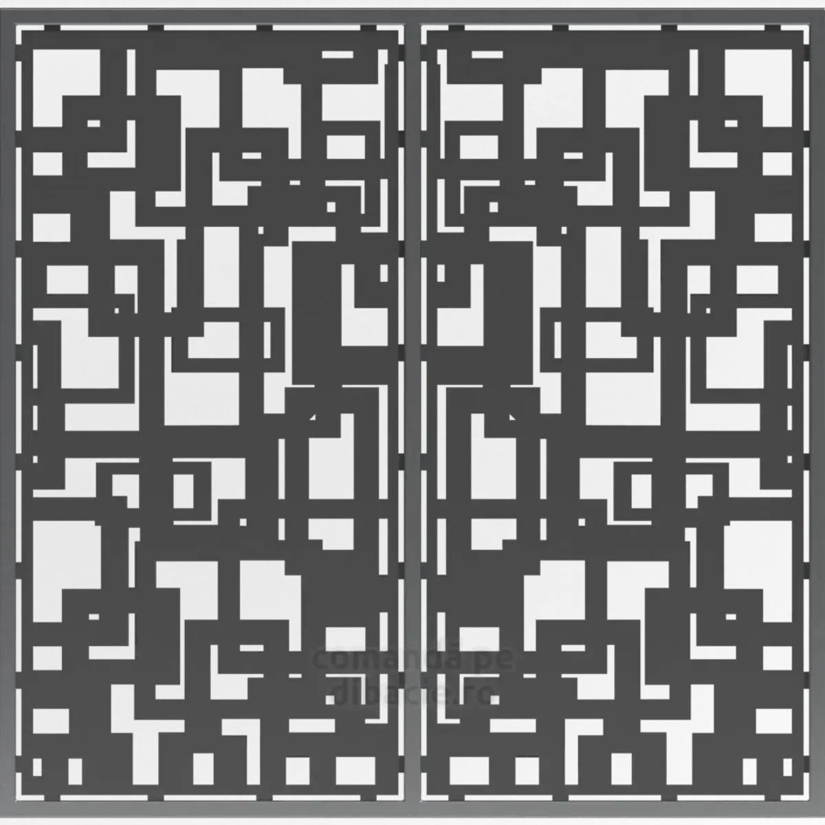 Panou poarta si gard metalic - Labirint