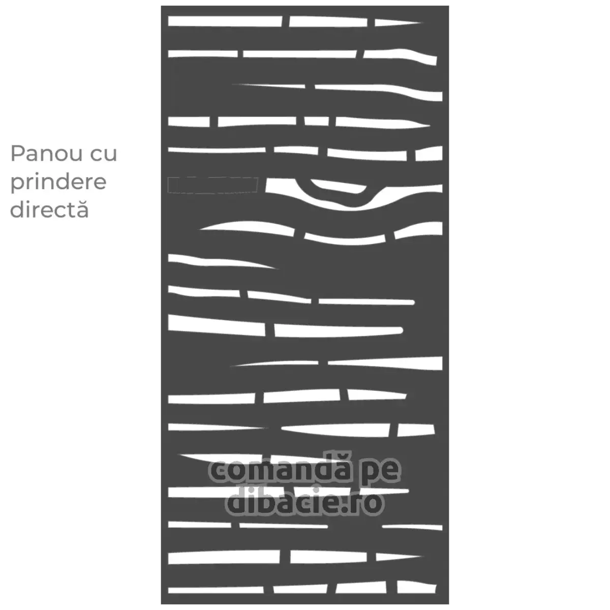 Panou poarta si gard metalic - Bete de bambus