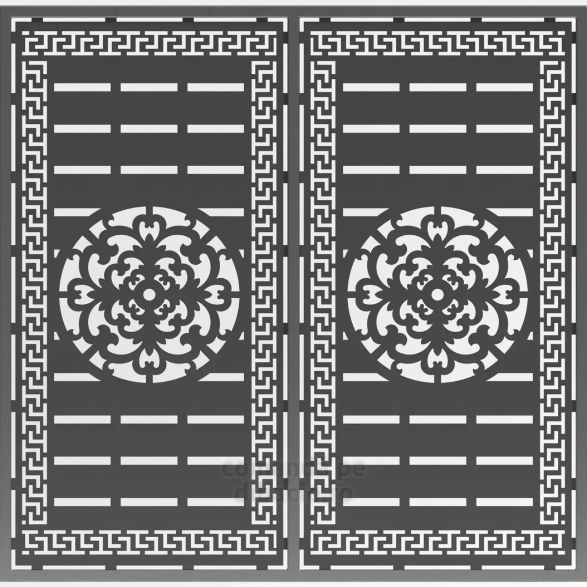 Panou poarta si gard metalic - Rhodos