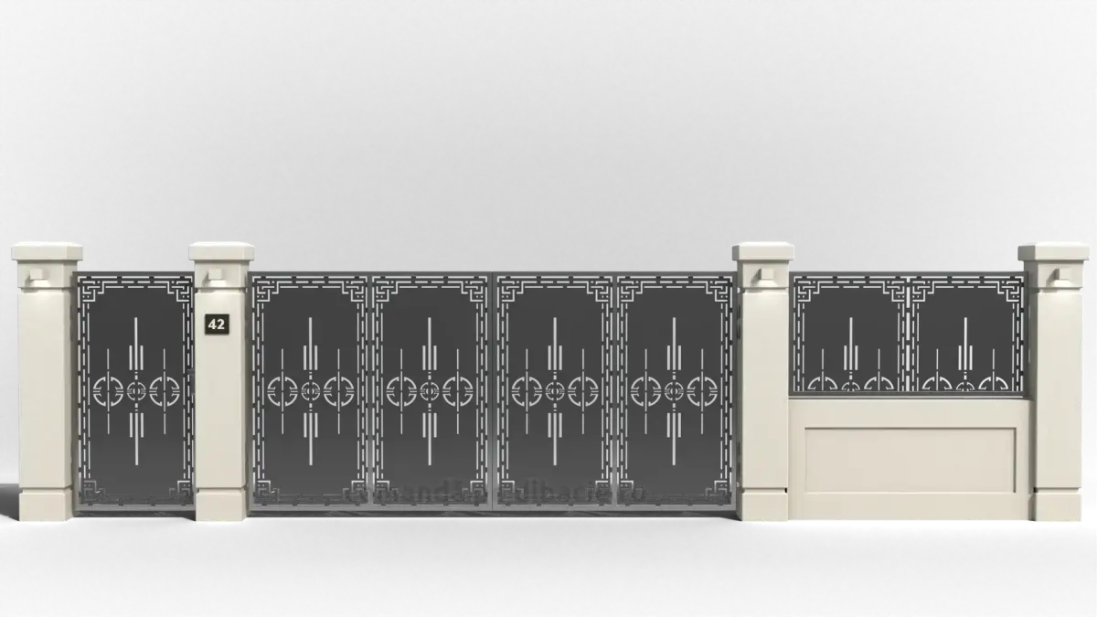 Panou poarta si gard metalic - Atena