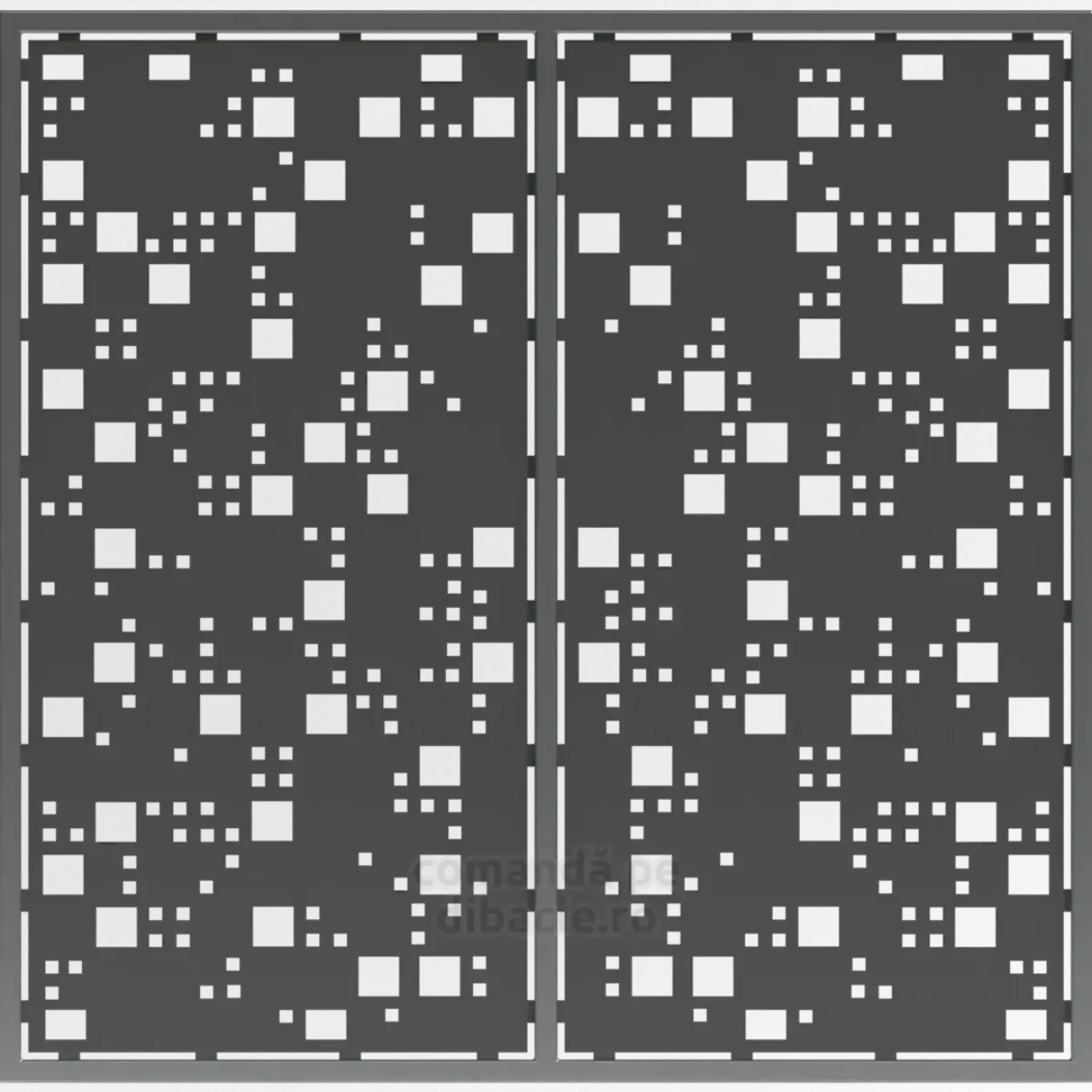 Panou poarta si gard metalic - Digital