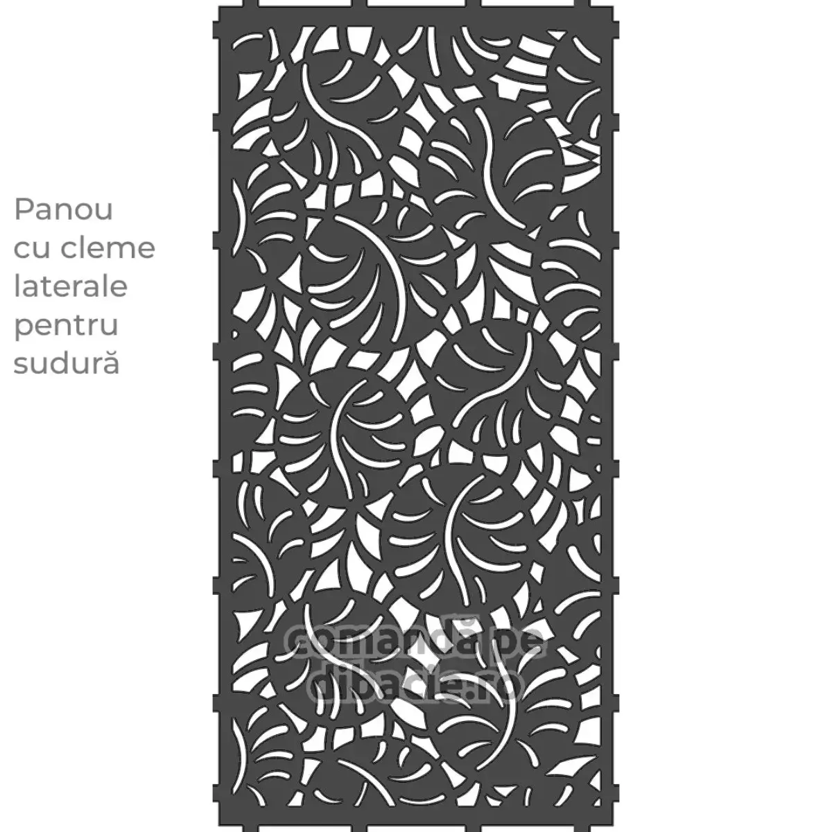 Panou poarta si gard metalic - Planta banilor