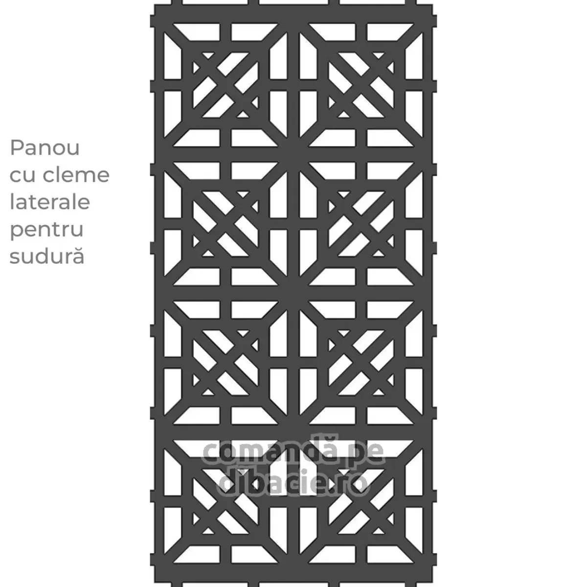 Panou poarta si gard metalic - Intretesut