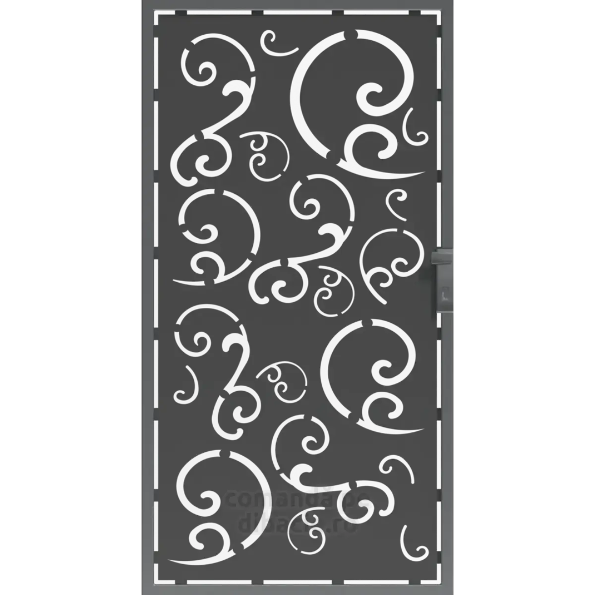 Panou poarta si gard metalic - Flori de mazare