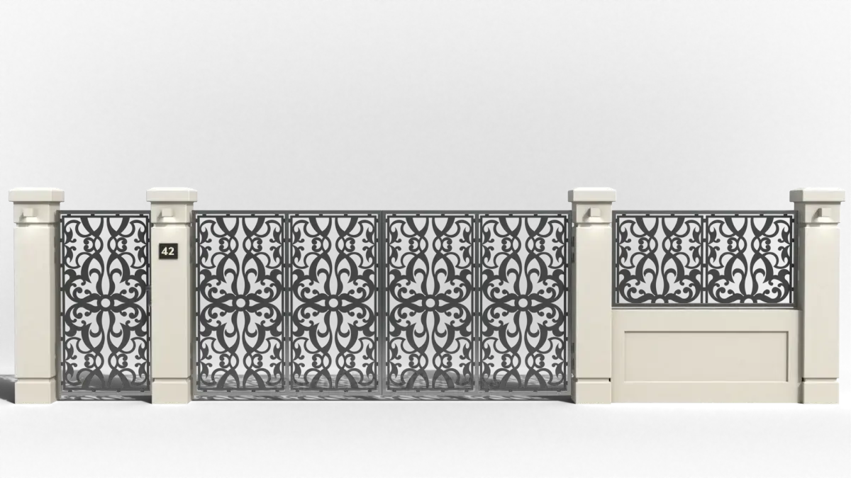 Panou poarta si gard metalic - Abu Dhabi