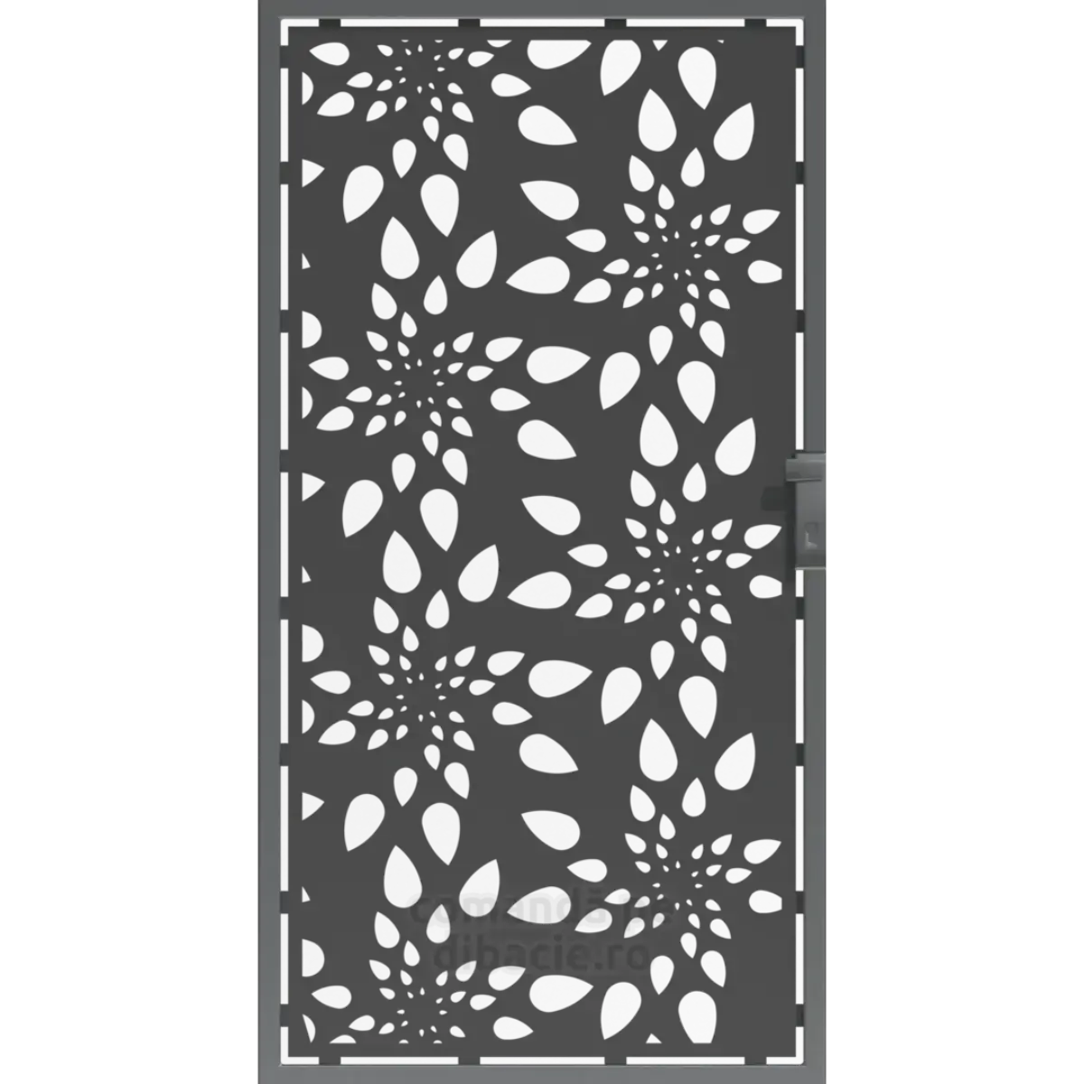 Panou poarta si gard metalic - Crizanteme