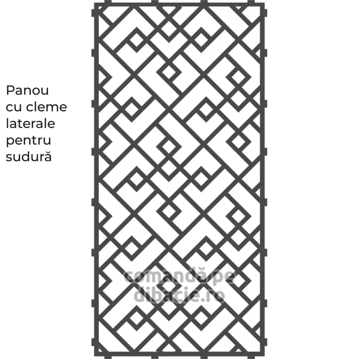 Panou poarta si gard metalic - Tetris