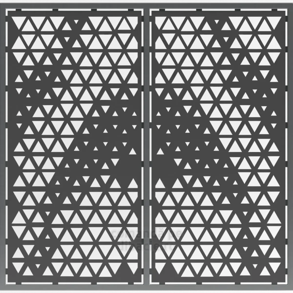 Panou poarta si gard metalic - Piramida