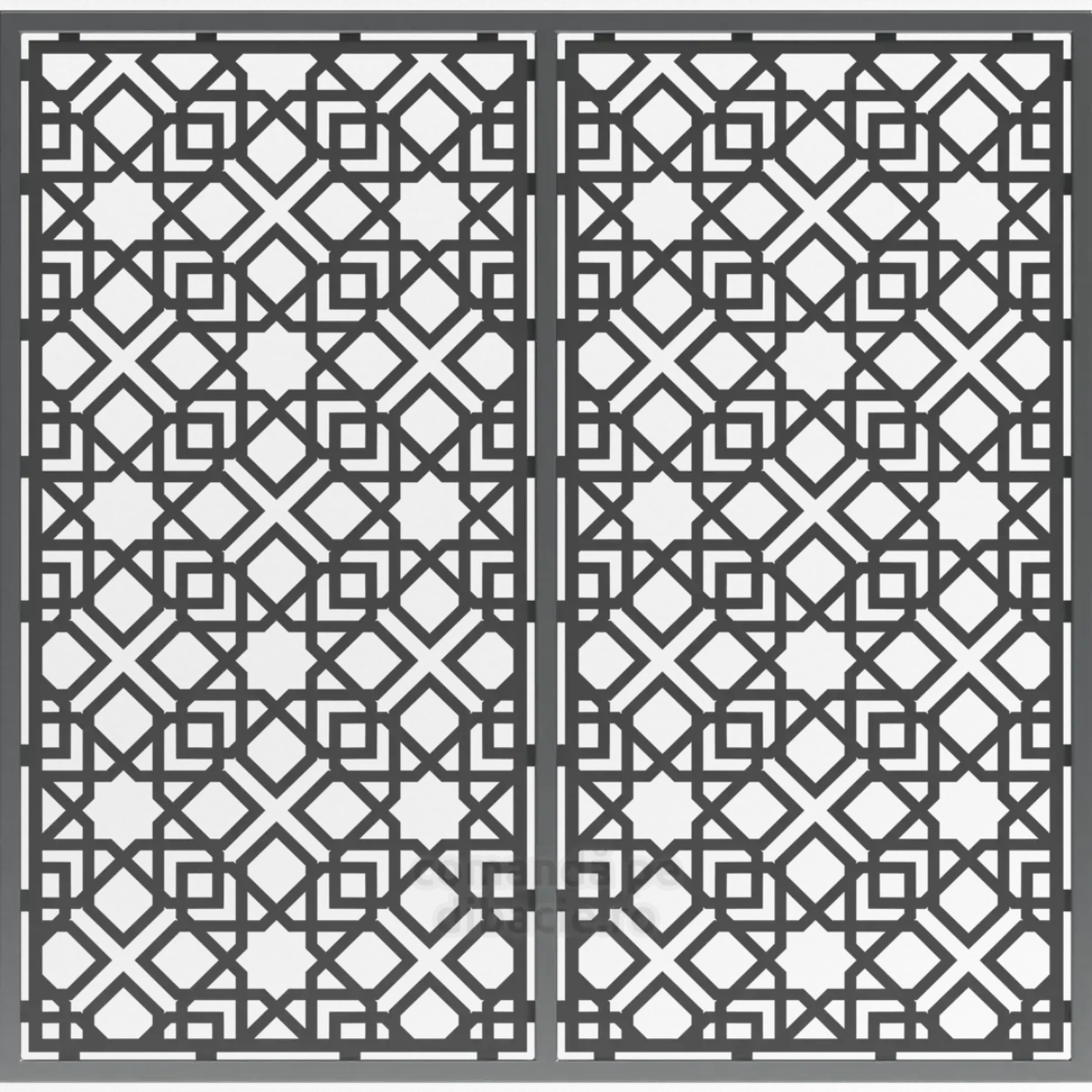 Panou poarta si gard metalic - Geometrie