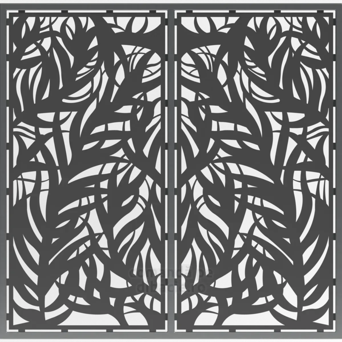 Panou poarta si gard metalic - Trestie ondulata