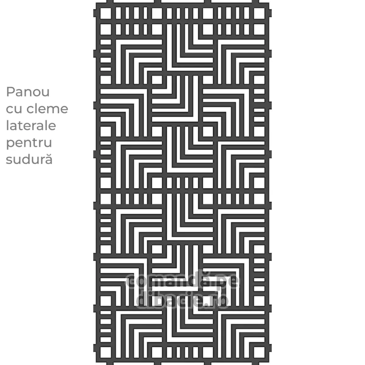 Panou poarta si gard metalic - Suprapunere