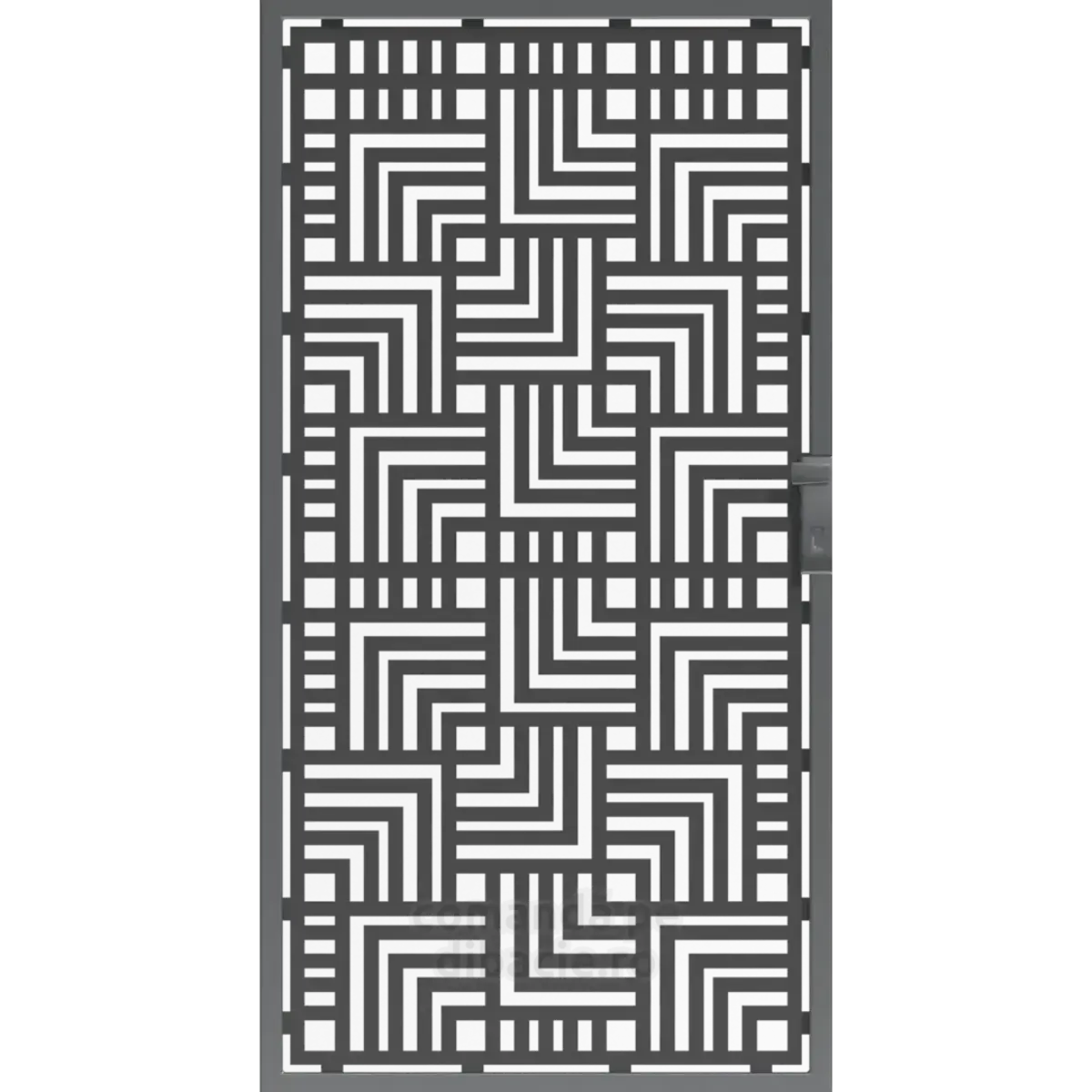 Panou poarta si gard metalic - Suprapunere